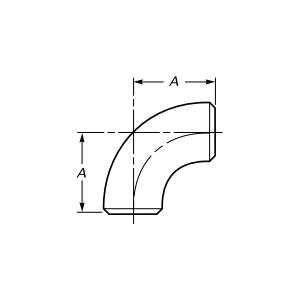 ก้นเชื่อมข้อศอก 90 องศา